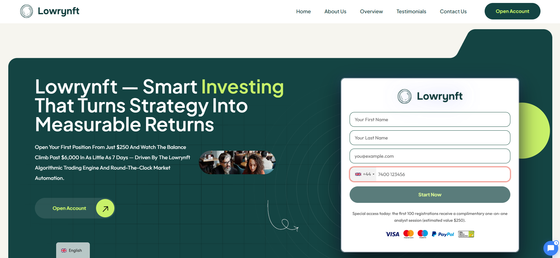 Overview of the Lowry NFT automated trading platform